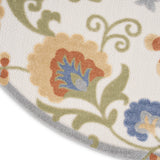 nourison aloha alh17 ivory blue rug