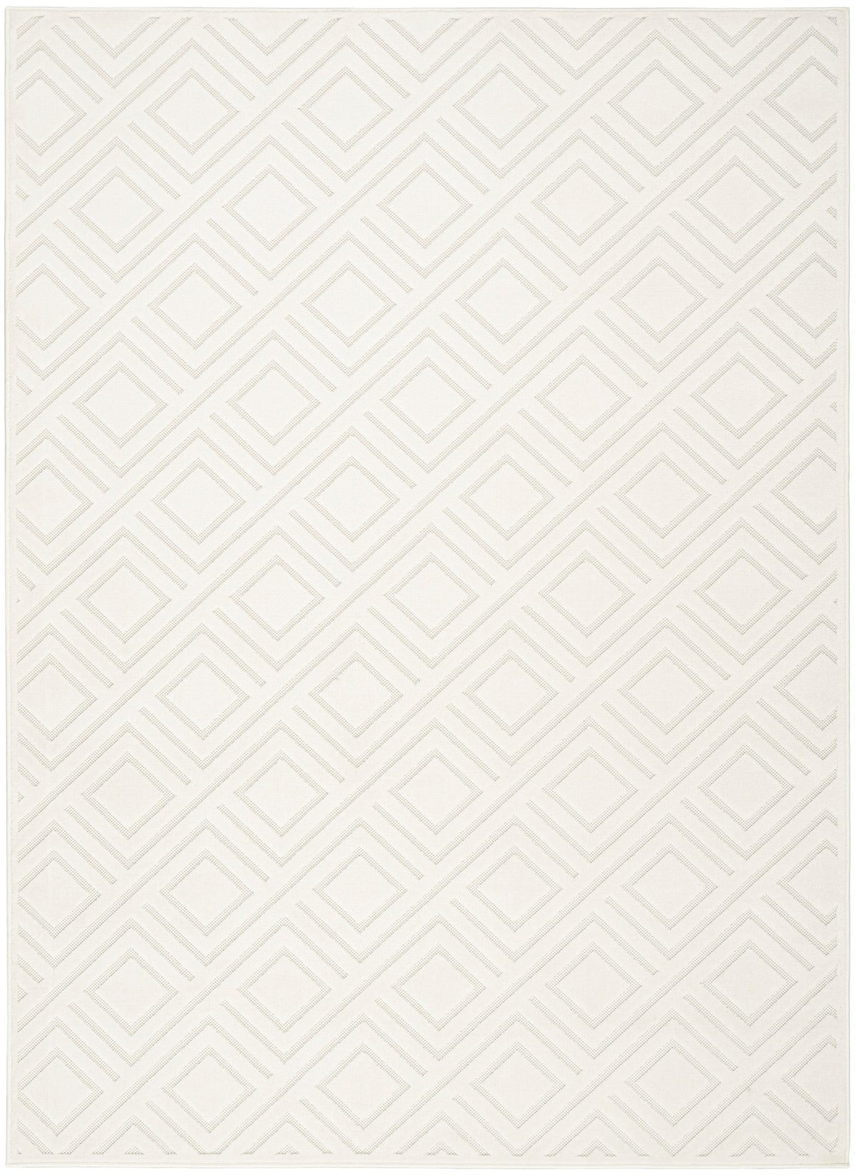 nourison care free caf03 ivory rug