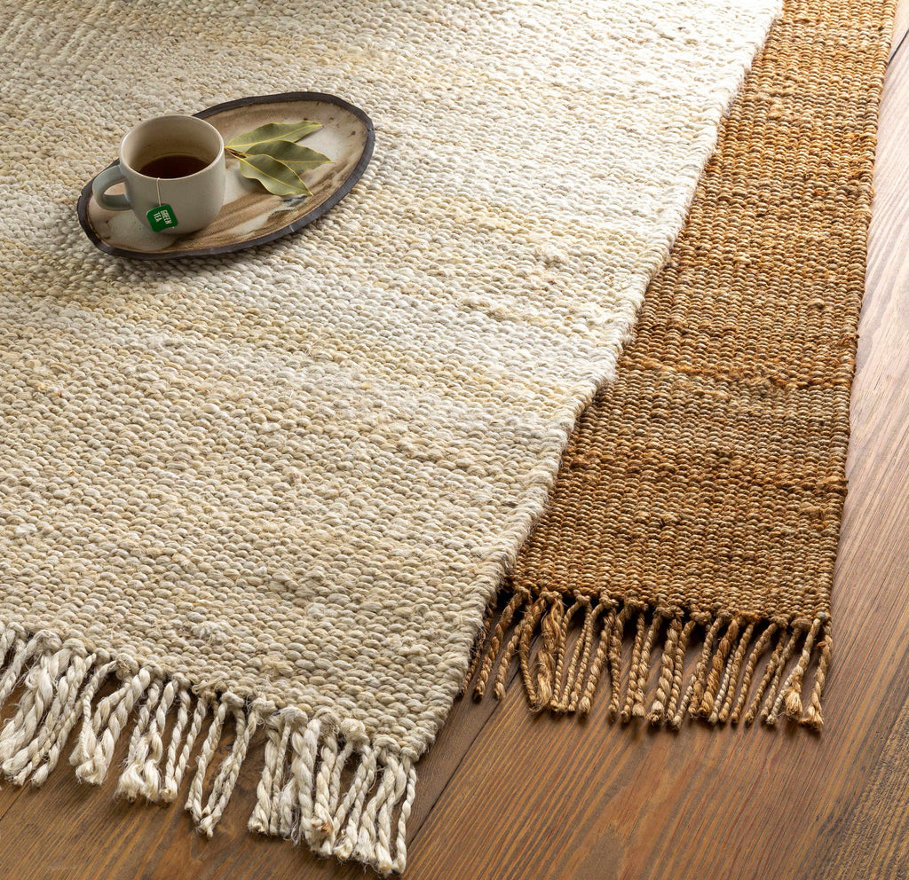 Hauteloom Iantha IAN Ivory Woven/Flatwoven Jute Rug