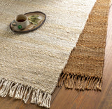 Hauteloom Iantha IAN Ivory Woven/Flatwoven Jute Rug