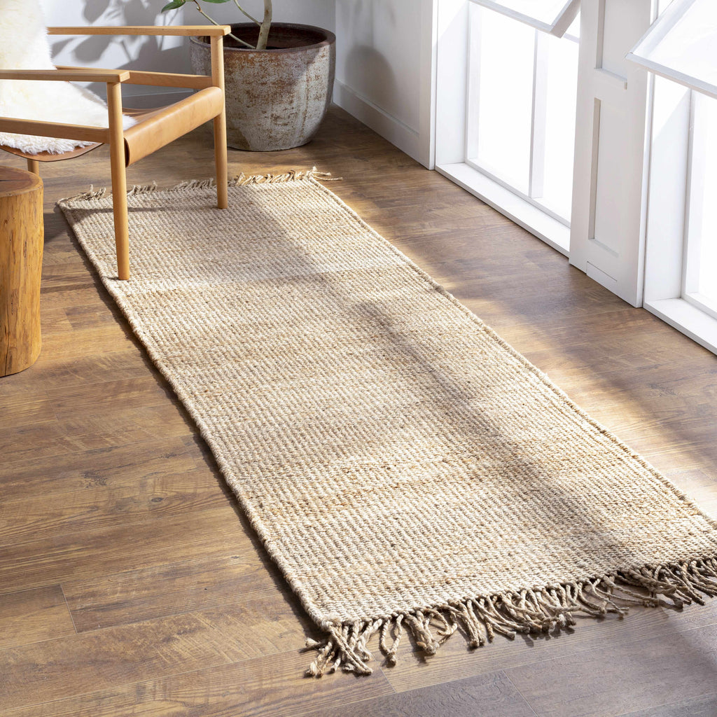 Hauteloom Iantha IAN Ivory Woven/Flatwoven Jute Rug