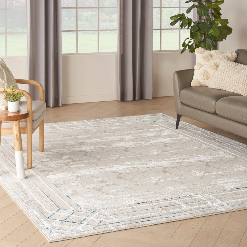 nourison glitz glz03 ivory taupe rug