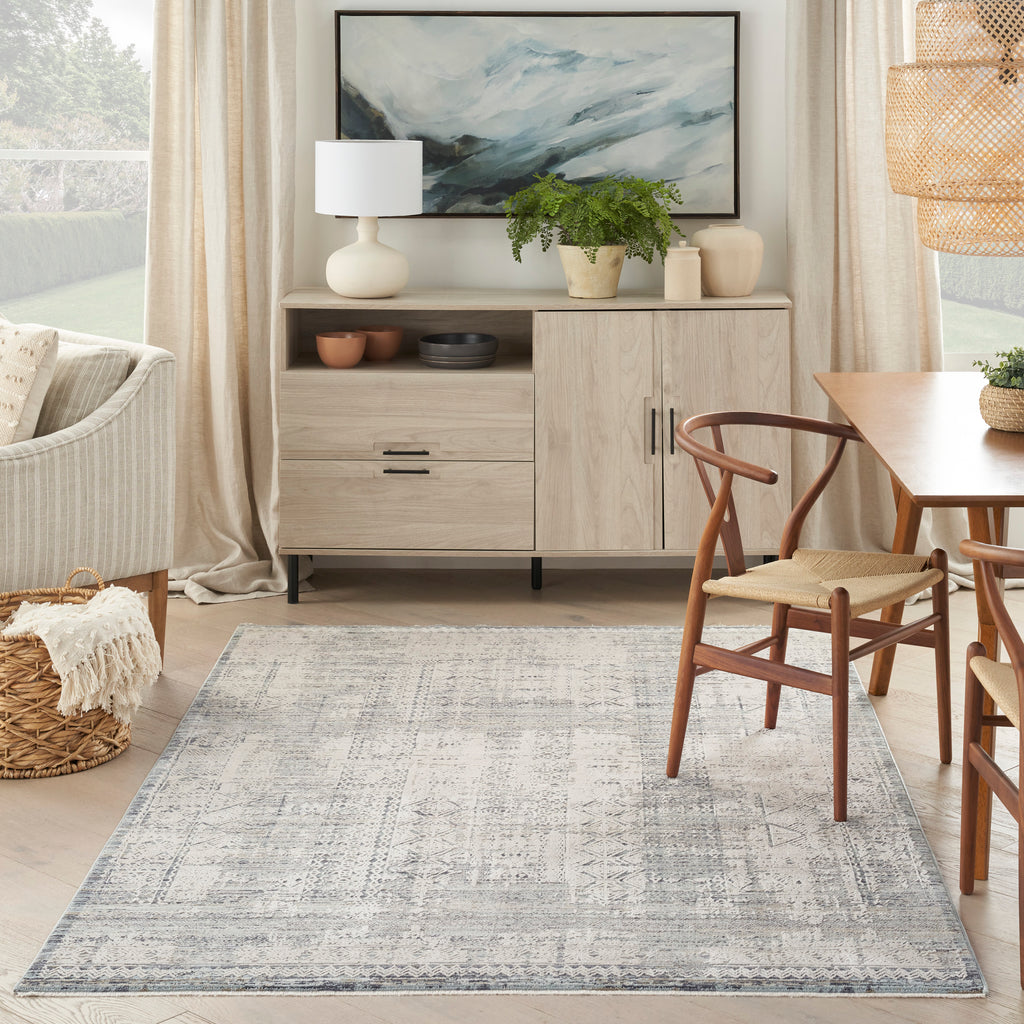 nourison lynx lnx06 ivory blue rug