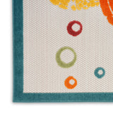 nourison aloha alh27 teal multi rug