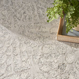 nourison ambiance ami02 grey silver rug