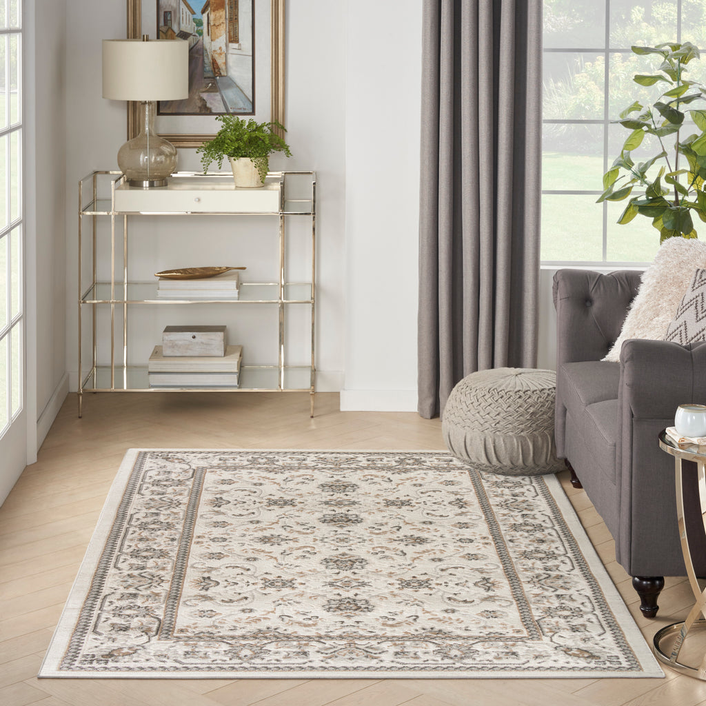 nourison serenity home srh02 ivory mocha rug