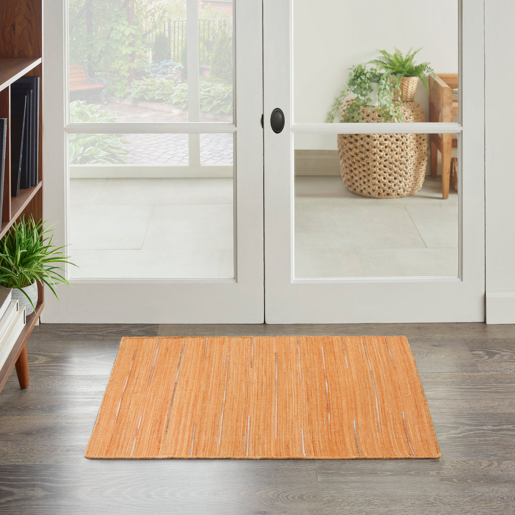 nourison interweave iwv01 orange rug