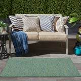 nourison washable solutions wsl01 blue green rug