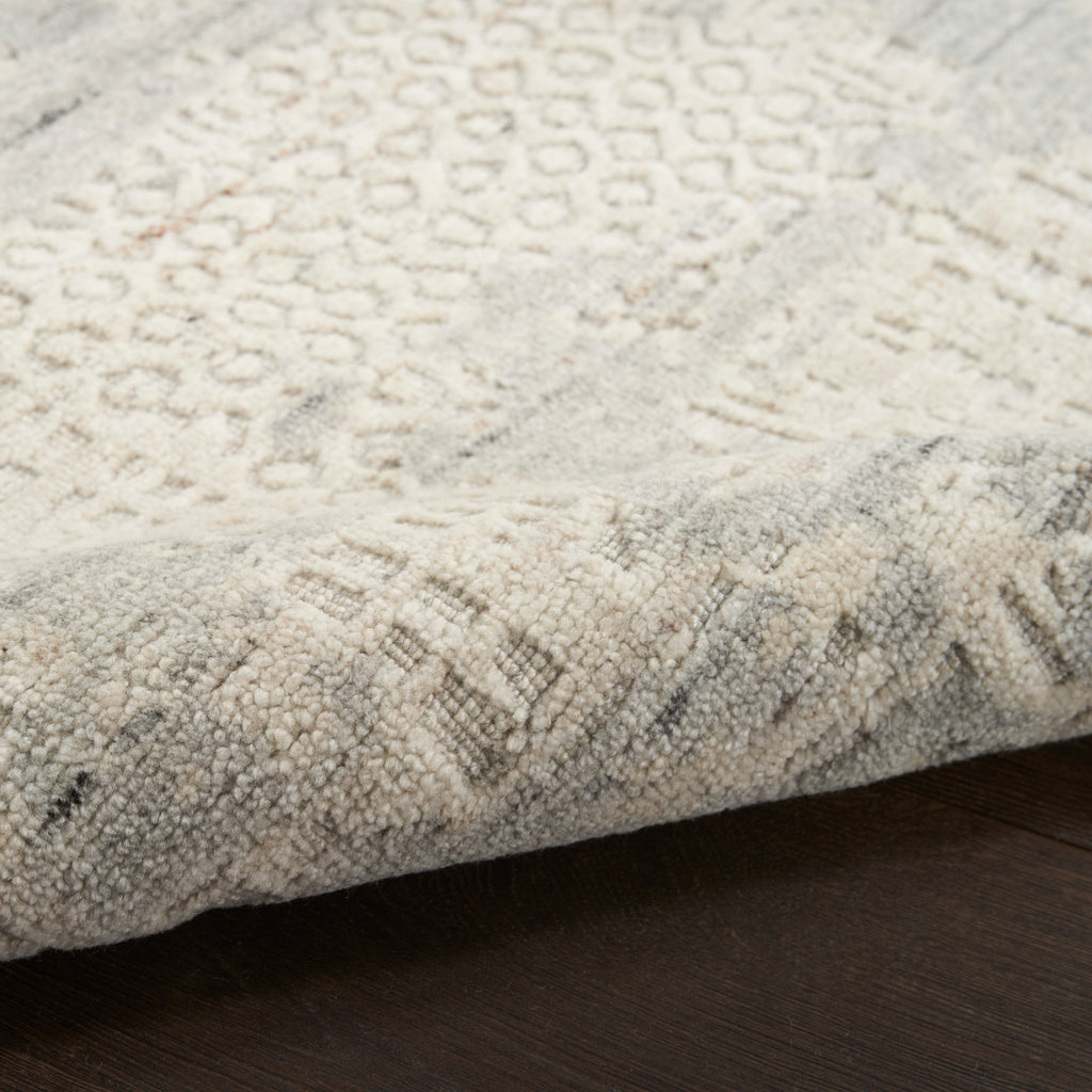 nourison harmony hay04 ivory grey rug
