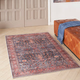nourison grand washables grw02 navy brick rug
