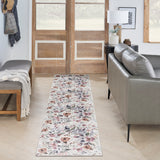 nourison nourison washables nwb01 ivory pink rug