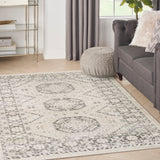 nourison serenity home srh01 ivory grey rug