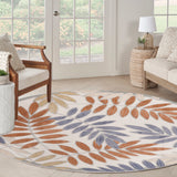 nourison aloha alh18 blue mocha rug