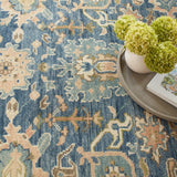 dash albert camille da2314 navy hand knotted wool rug
