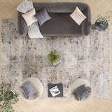 nourison glitz glz23 grey multicolor rug