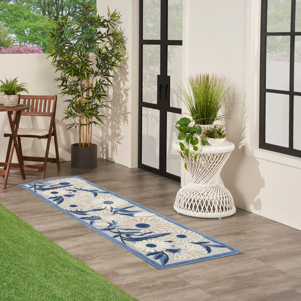 nourison aloha alh33 blue grey rug