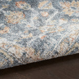 nourison astra machine washable asw11 grey gold rug