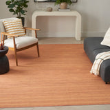 nourison washable essentials wae01 copper rug