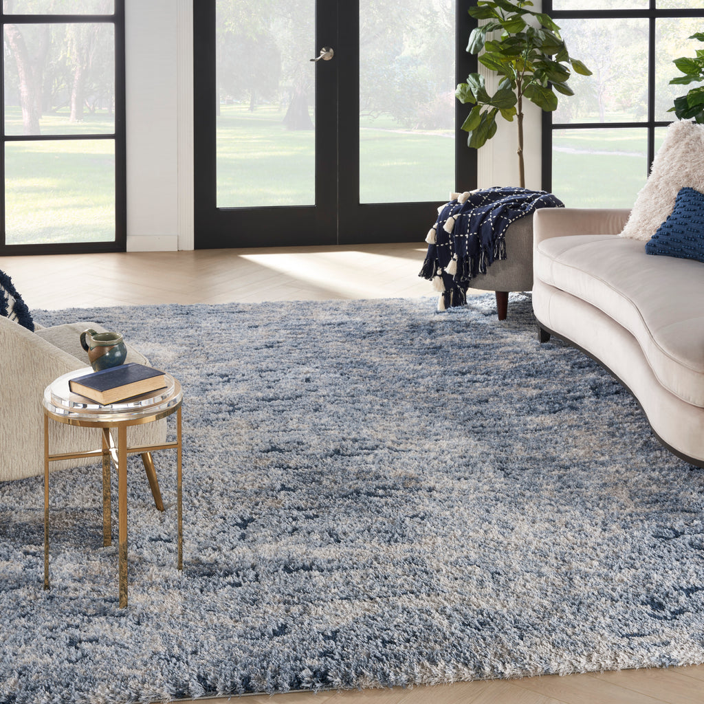 nourison dreamy shag drs06 light blue rug