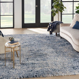 nourison dreamy shag drs06 light blue rug