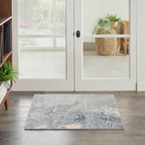 nourison silk shadows sha21 blue sky rug
