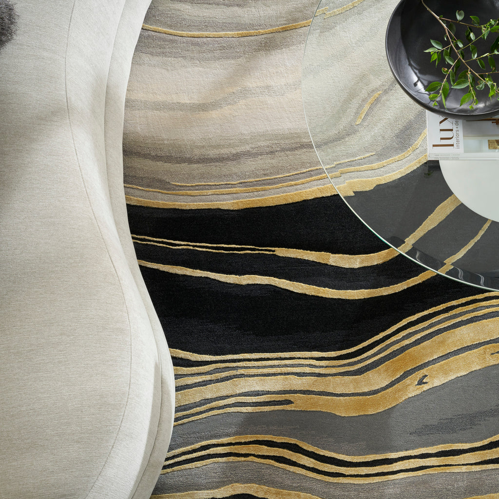 nourison prismatic prs31 charcoal grey rug
