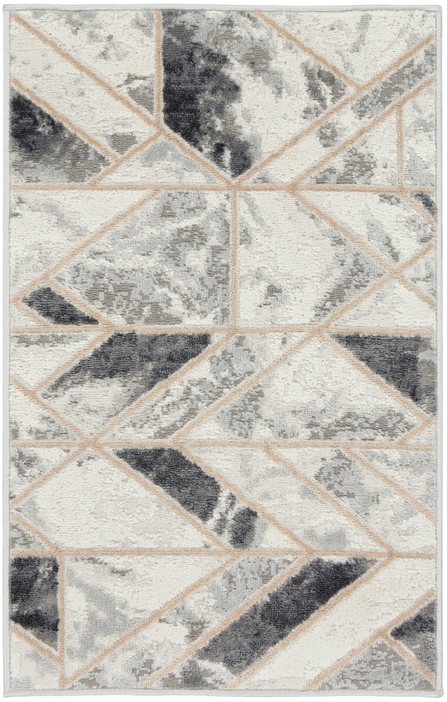 nourison elation etn11 ivory grey rug