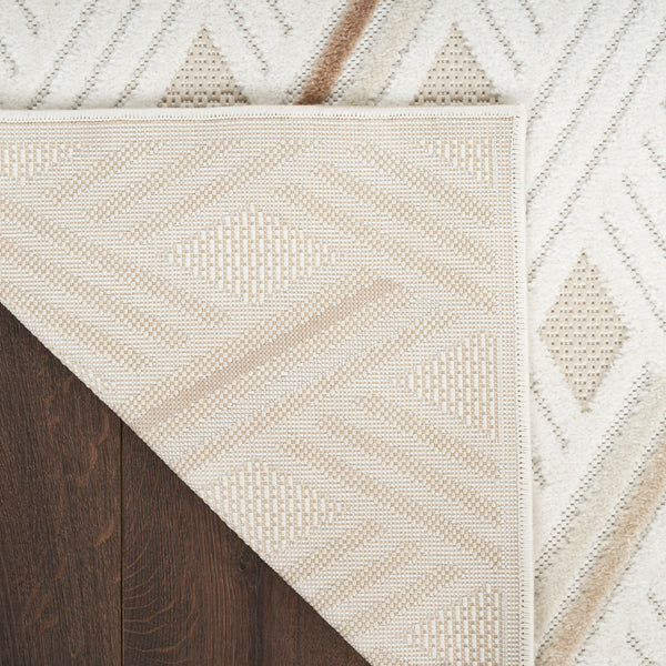 nourison care free caf05 ivory beige rug