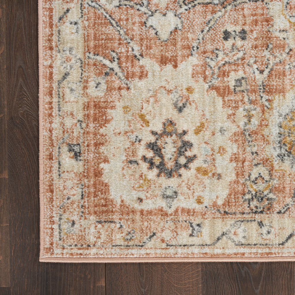 nourison oushak home ous01 rust rug