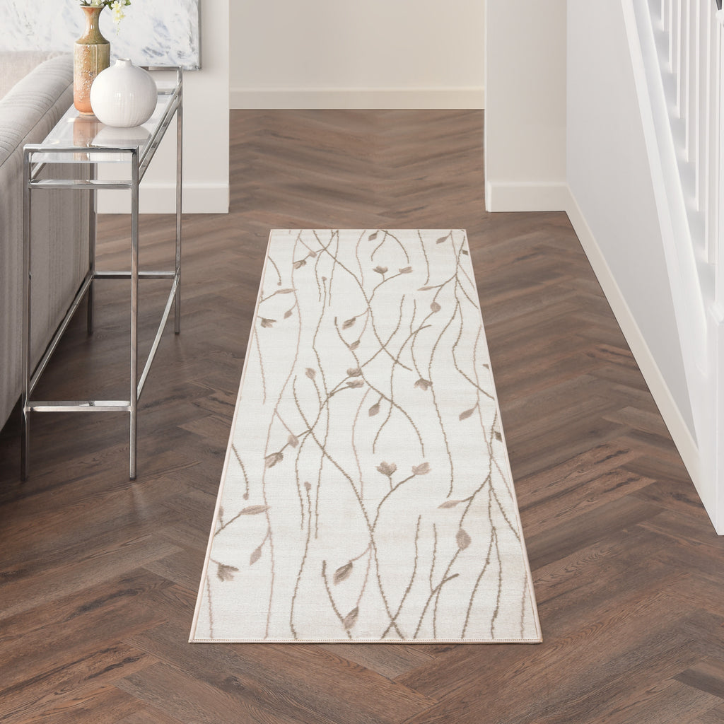 nourison grafix grf15 ivory beige rug