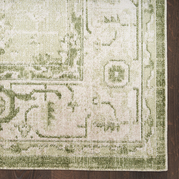 nourison astra machine washable asw11 ivory green rug