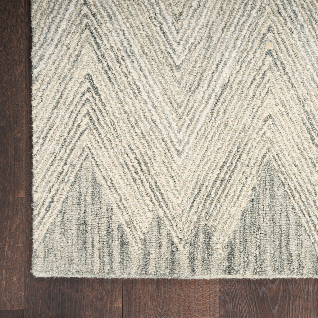 nourison interlock itl04 teal rug