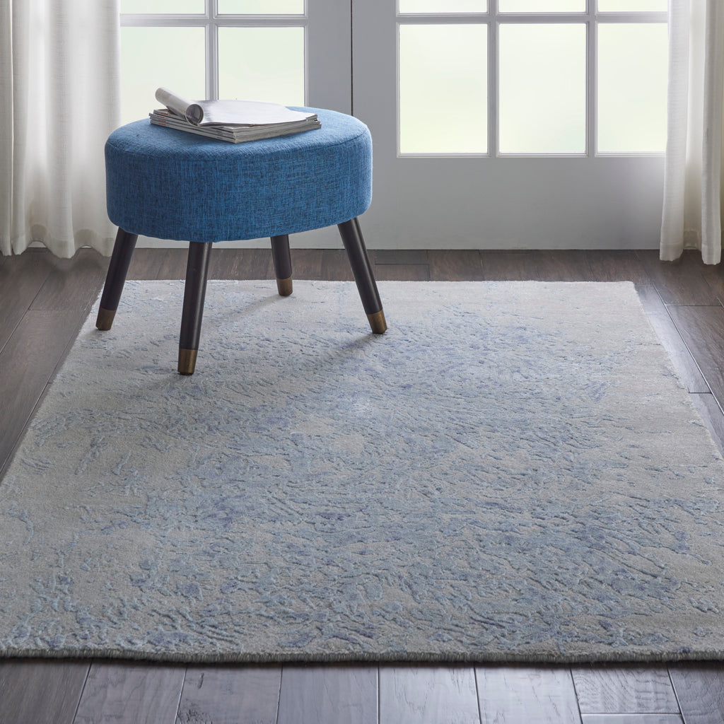 nourison silk shadows sha18 grey blue rug