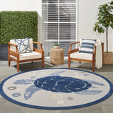 nourison aloha alh27 navy blue rug