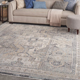 nourison lynx lnx01 ivory charcoal rug