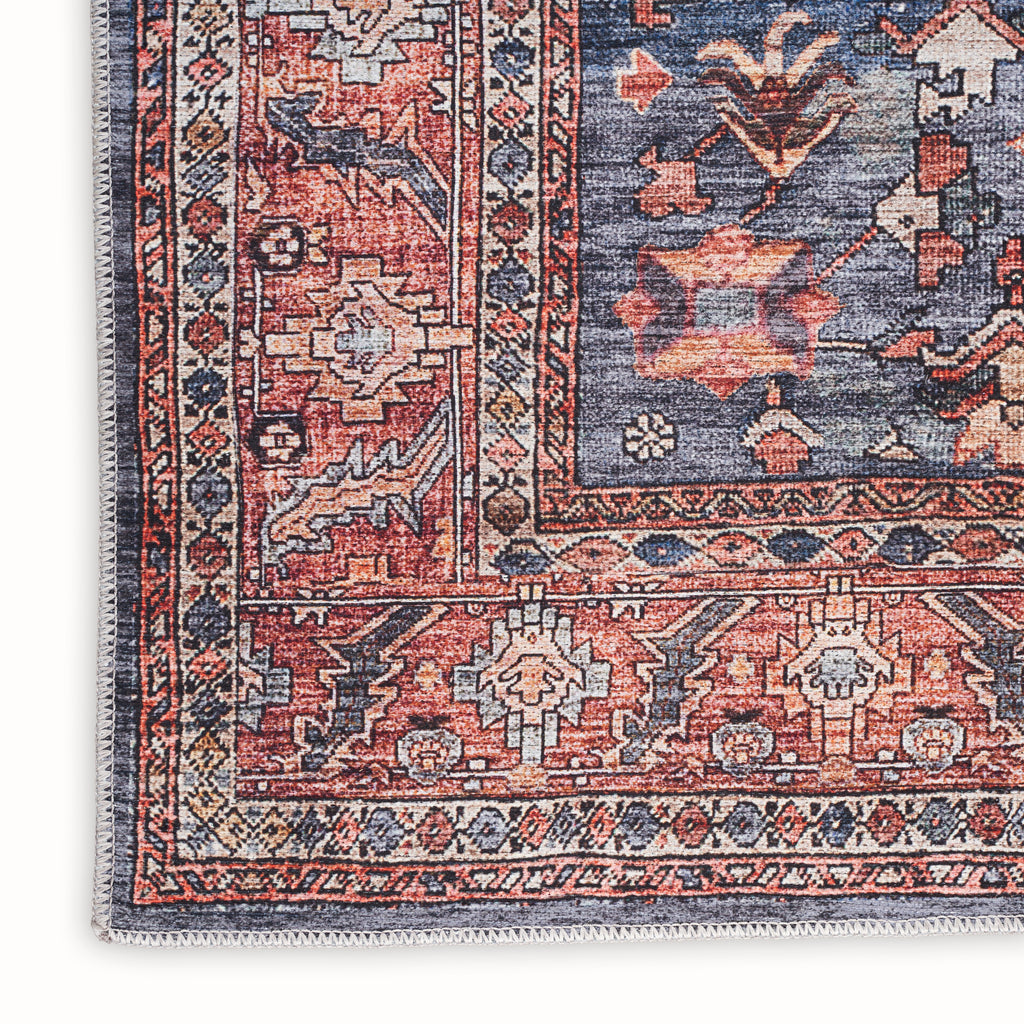 nourison grand washables grw02 navy brick rug