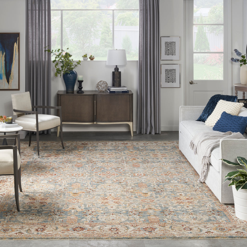nourison sahar shr03 blue rug