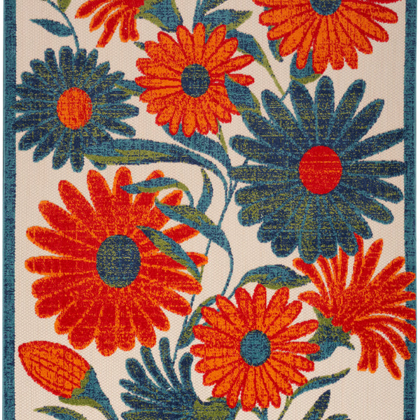 nourison aloha alh33 ivory multicolor rug