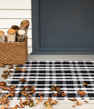 dash albert tattersall da982 black rug