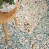 nourison astra machine washable asw11 silver blue rug