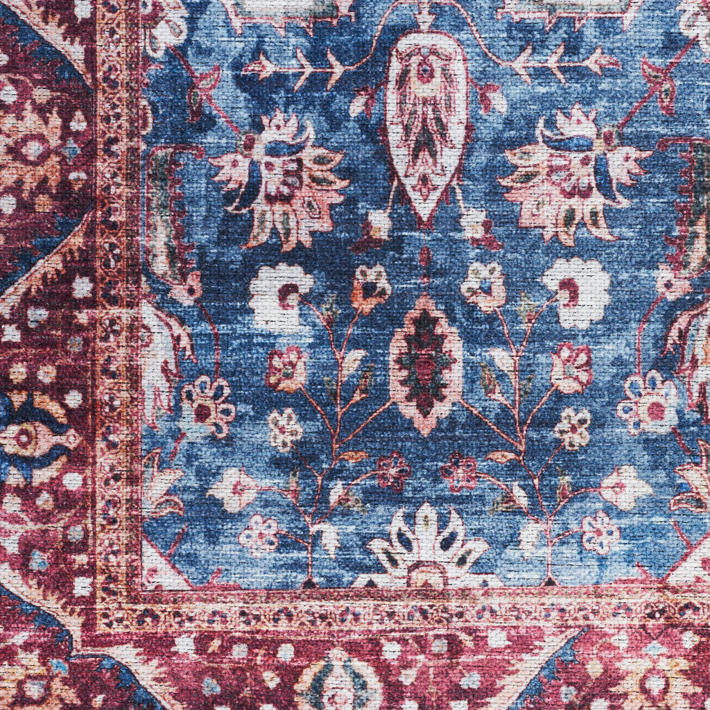 nourison grand washables grw06 blue brick rug