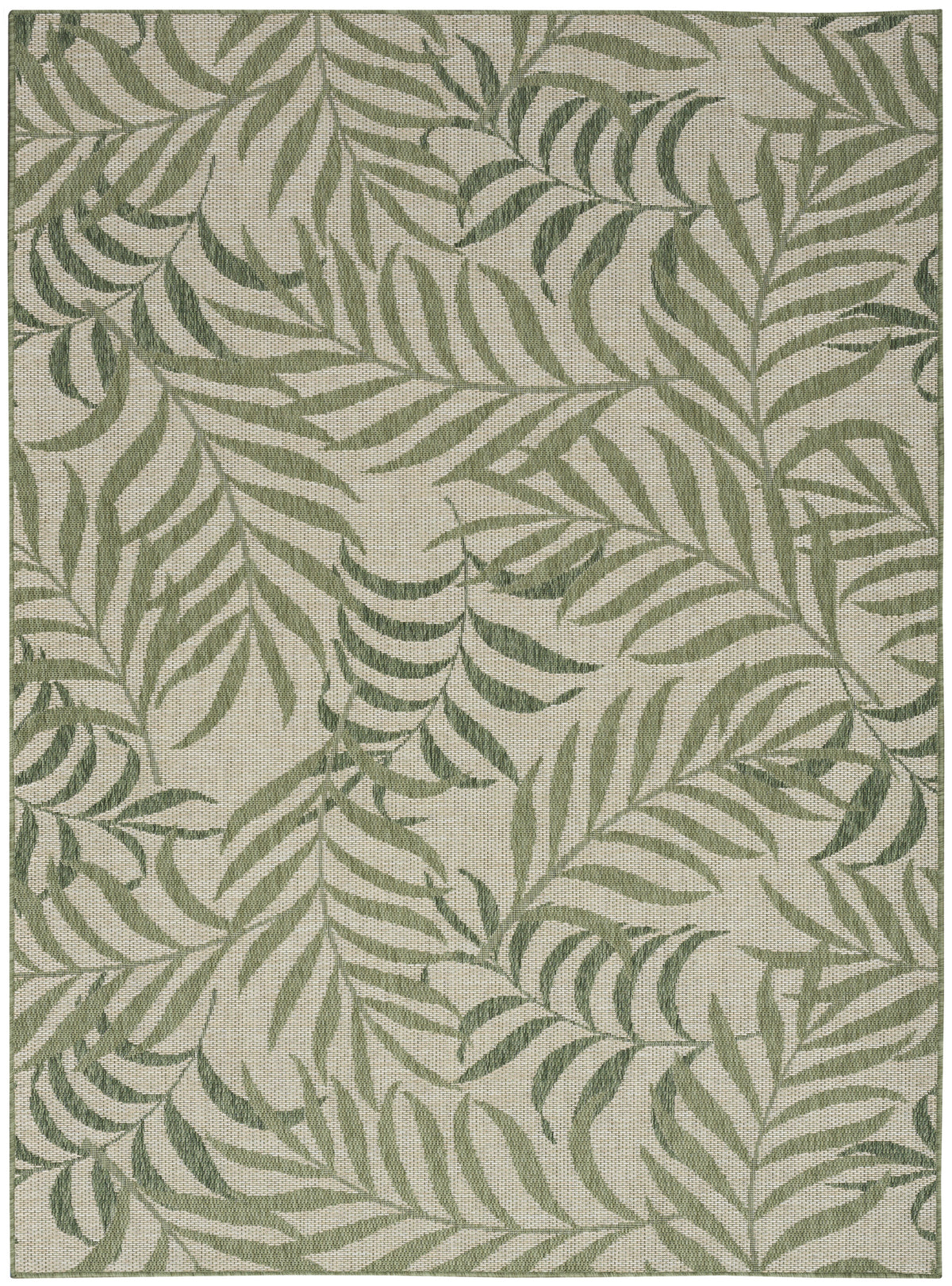 nourison garden oasis goa01 ivory green rug
