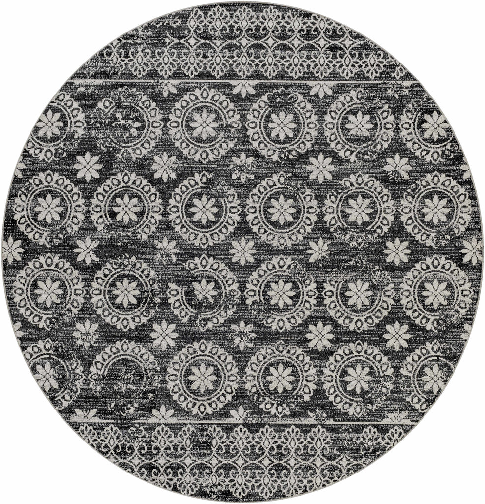 Hauteloom Kahramankazan KAHR Black Machine Made Polyester Rug