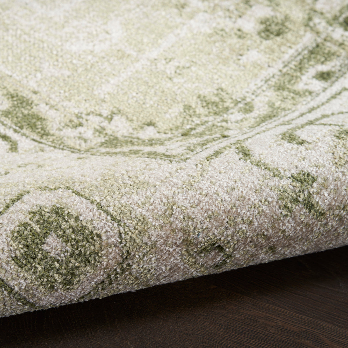 nourison astra machine washable asw11 ivory green rug