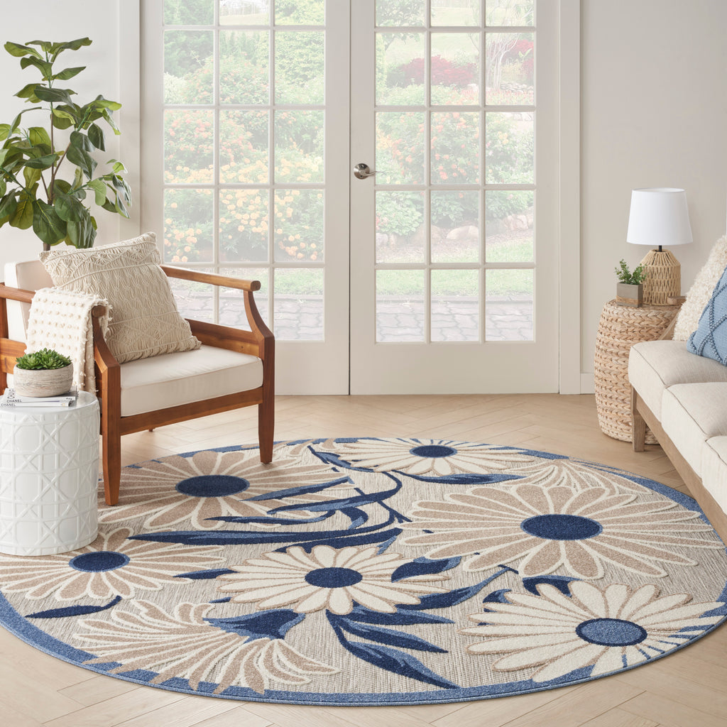 nourison aloha alh33 blue grey rug