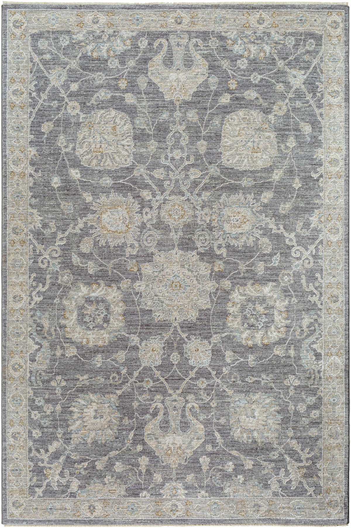 Hauteloom Kanimbla KANI Gray Machine Made Polyester Rug