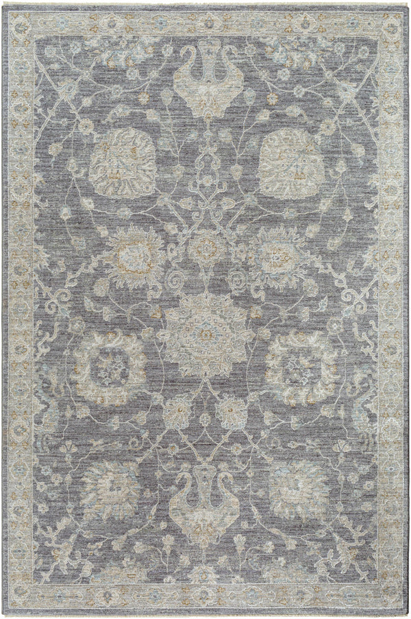 Hauteloom Kanimbla KANI Gray Machine Made Polyester Rug