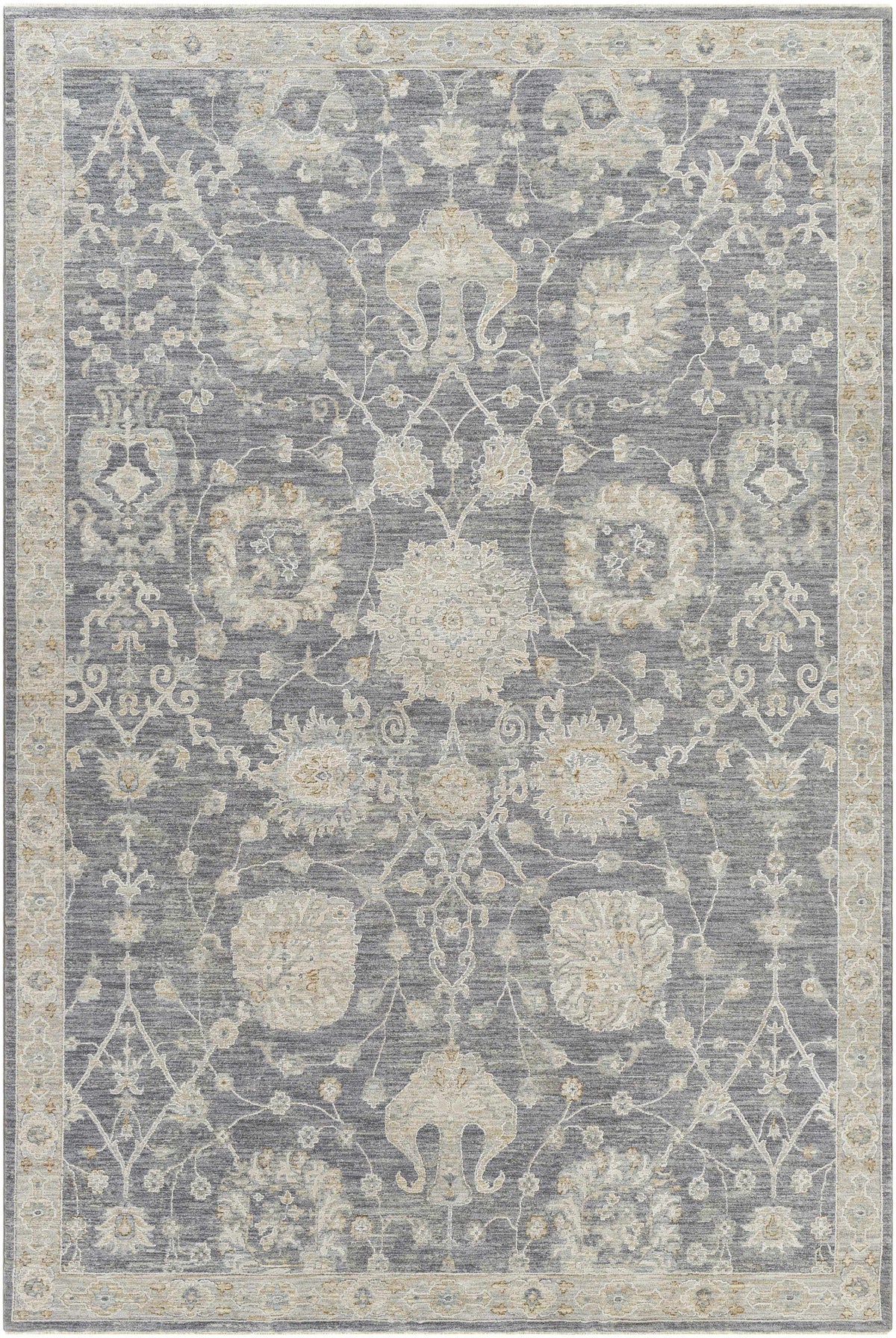 Hauteloom Kanimbla KANI Gray Machine Made Polyester Rug