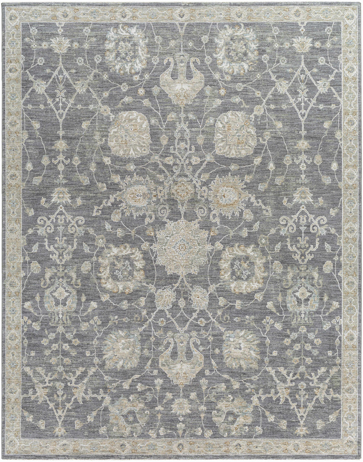 Hauteloom Kanimbla KANI Gray Machine Made Polyester Rug