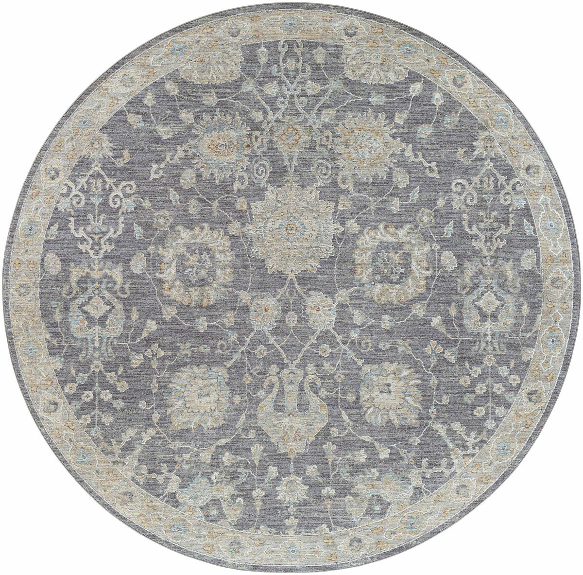 Hauteloom Kanimbla KANI Gray Machine Made Polyester Rug